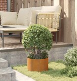 VidaXL Tuin Bloempot Bruin 30 x 30 x 20 cm Cortenstaal