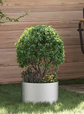 VidaXL Tuin Bloempot 5 pcs Zilver 30 x 30 x 20 cm Gegalvaniseerd staal