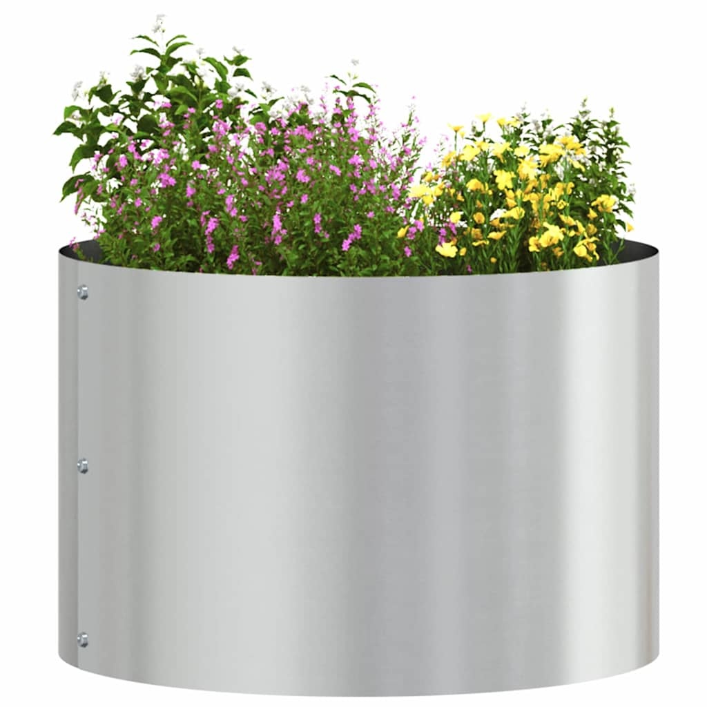 VidaXL Tuin Bloempot 5 pcs Zilver 30 x 30 x 20 cm Gegalvaniseerd staal