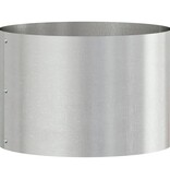 VidaXL Tuinplantbakken 5 pcs Zilver 30 x 30 x 20 cm Roestvrij staal