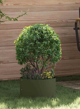 VidaXL Tuin Bloempot 5 pcs Olijf Groen 30 x 30 x 20 cm