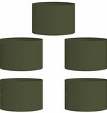 VidaXL Tuin Bloempot 5 pcs Olijf Groen 30 x 30 x 20 cm