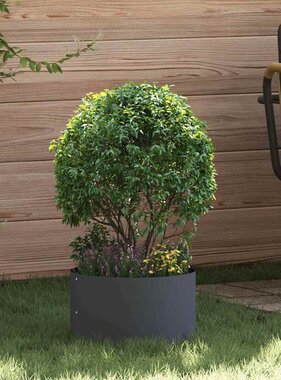 VidaXL Tuin Bloempot Antraciet 30 x 30 x 20 cm Koudgewalst staal