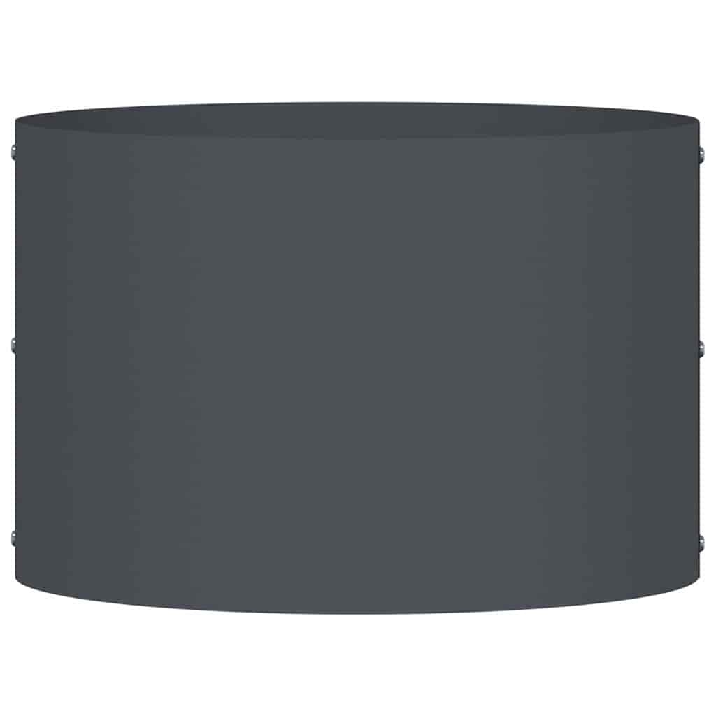 VidaXL Tuin Bloempot Antraciet 30 x 30 x 20 cm Koudgewalst staal