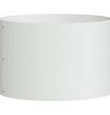 VidaXL Tuin Bloempot 5 pcs Wit 30 x 30 x 20 cm Koudgewalst staal