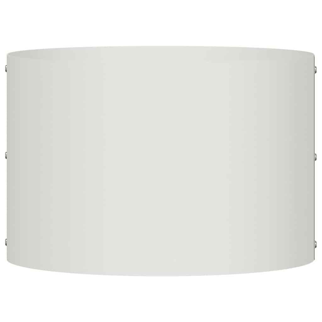 VidaXL Tuin Bloempot Wit 30 x 30 x 20 cm Koudgewalst staal