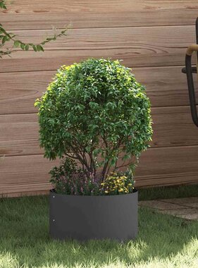 VidaXL Tuinplantbakken 5 pcs Zwart 30 x 30 x 20 cm Staal