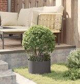 VidaXL Tuin Bloempot Zwart 30 x 30 x 20 cm Staal