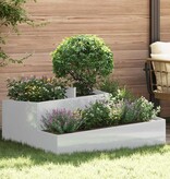 VidaXL Tuin Bloempot Zilver 100 x 100 x 50 cm Gegalvaniseerd staal