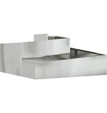 VidaXL Tuin Bloempot Zilver 100 x 100 x 50 cm Gegalvaniseerd staal