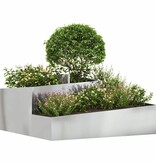 VidaXL Tuin Bloempot Zilver 100 x 100 x 50 cm Gegalvaniseerd staal