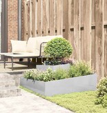 VidaXL Tuin Bloempot Zilver 100 x 100 x 50 cm Roestvrij staal