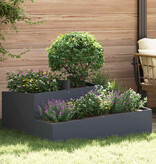 VidaXL Tuin Bloempot Antraciet 100 x 100 x 50 cm Koudgewalst staal