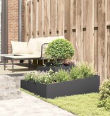 VidaXL Tuin Bloempot Zwart 100 x 100 x 50 cm Koudgewalst staal