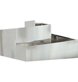 VidaXL Tuin Bloempot Zilver 80 x 80 x 50 cm Gegalvaniseerd staal