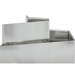 VidaXL Tuin Bloempot Zilver 80 x 80 x 50 cm Gegalvaniseerd staal