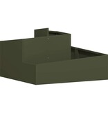 VidaXL Tuin Bloempot Olijf Groen 80 x 80 x 50 cm Koudgewalst staal