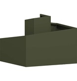 VidaXL Tuin Bloempot Olijf Groen 60 x 60 x 50 cm Koudgewalst staal