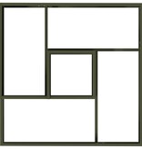 VidaXL Tuin Bloempot Olijf Groen 60 x 60 x 50 cm Koudgewalst staal