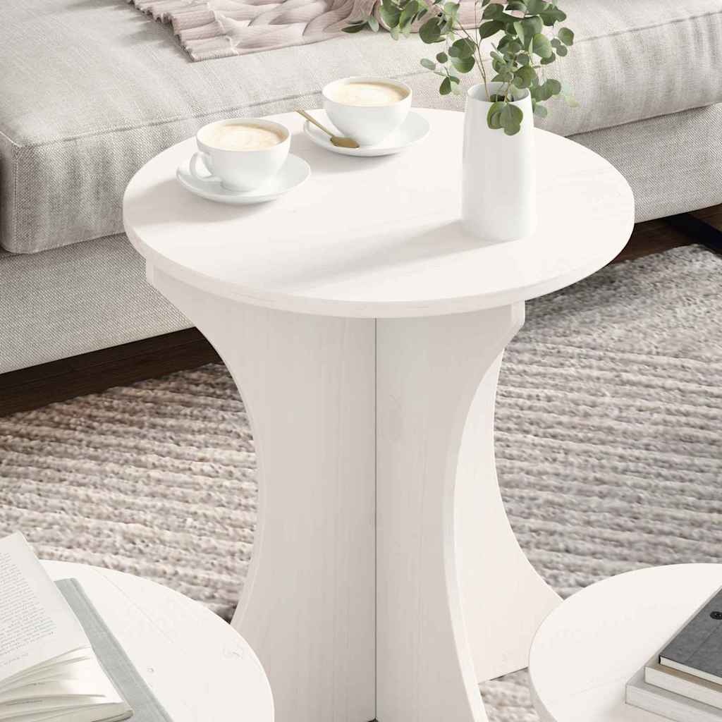 VidaXL Salontafel 3 pcs Wit
