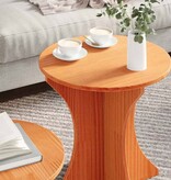 VidaXL Salontafel 2 pcs Wasbruin Massief grenenhout