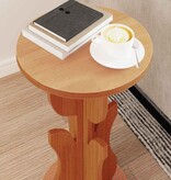 VidaXL Salontafel Wasbruin 39,5 x 39,5 x 53,5 cm Massief grenenhout