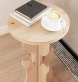 VidaXL Salontafel Naturel 39,5 x 39,5 x 53,5 cm Massief grenenhout