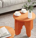 VidaXL Salontafel 2 pcs Wasbruin Massief grenenhout