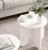 VidaXL Salontafel 2 pcs Wit Massief grenenhout