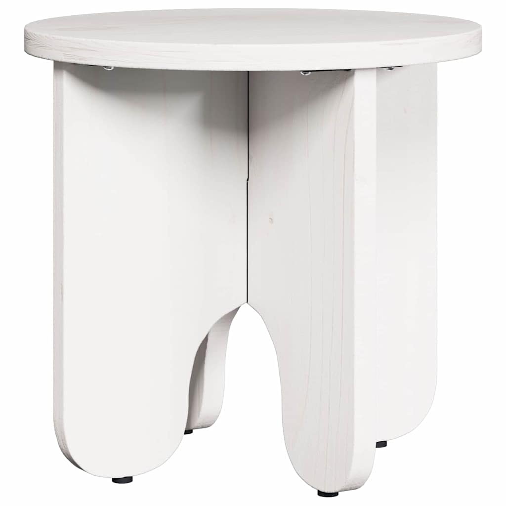 VidaXL Salontafel 2 pcs Wit Massief grenenhout