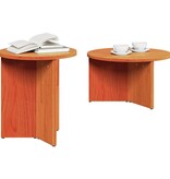 VidaXL Salontafel 2 pcs Wasbruin Massief grenenhout