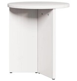 VidaXL Salontafel 2 pcs Wit Massief grenenhout