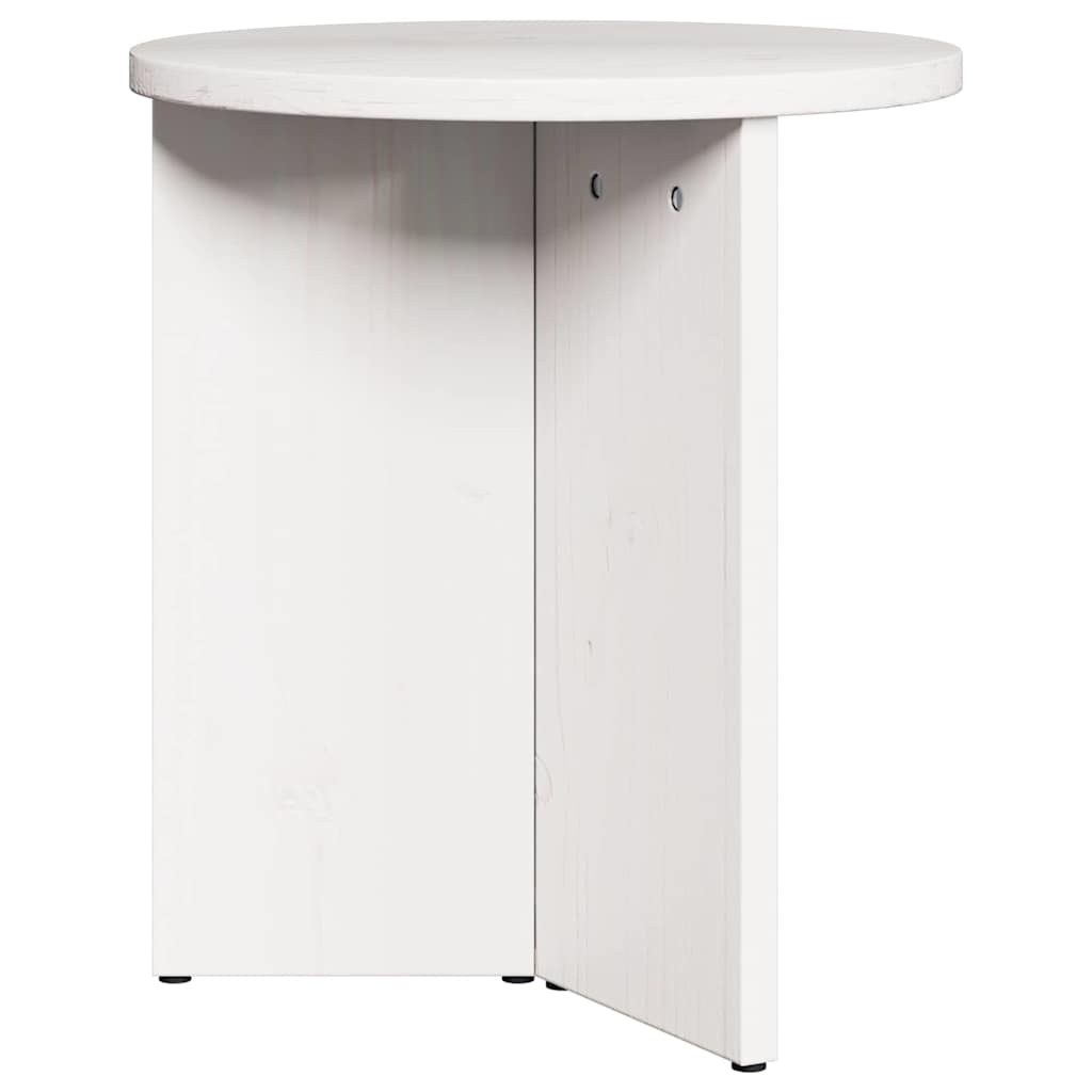 VidaXL Salontafel 2 pcs Wit Massief grenenhout