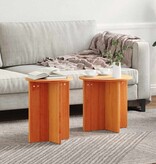 VidaXL Salontafel 2 pcs Wasbruin