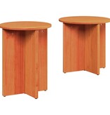 VidaXL Salontafel 2 pcs Wasbruin