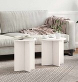 VidaXL Salontafel 2 pcs Wit