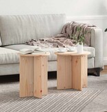 VidaXL Salontafel 2 pcs Naturel
