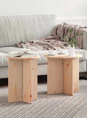 VidaXL Salontafel 2 pcs Naturel