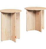 VidaXL Salontafel 2 pcs Naturel