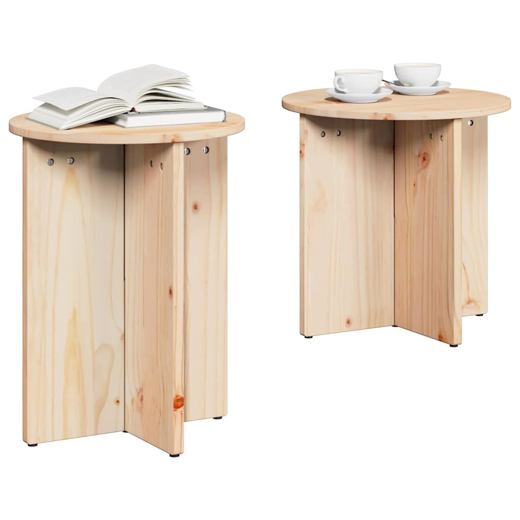 VidaXL Salontafel 2 pcs Naturel
