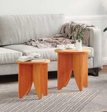 VidaXL Salontafel 2 pcs Wasbruin