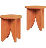 VidaXL Salontafel 2 pcs Wasbruin