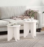 VidaXL Salontafel 2 pcs Wit
