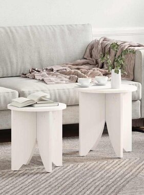 VidaXL Salontafel 2 pcs Wit