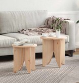 VidaXL Salontafel 2 pcs Naturel