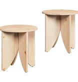 VidaXL Salontafel 2 pcs Naturel