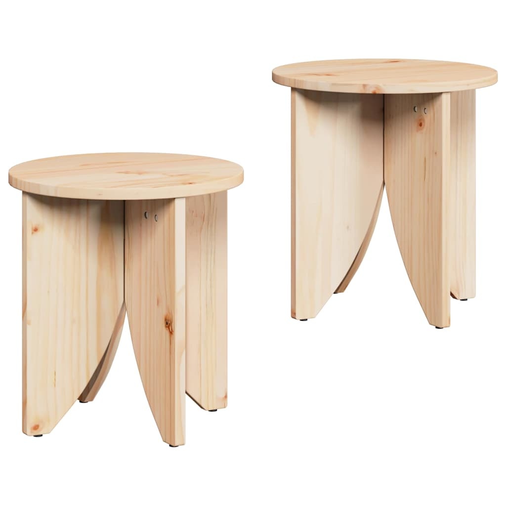 VidaXL Salontafel 2 pcs Naturel