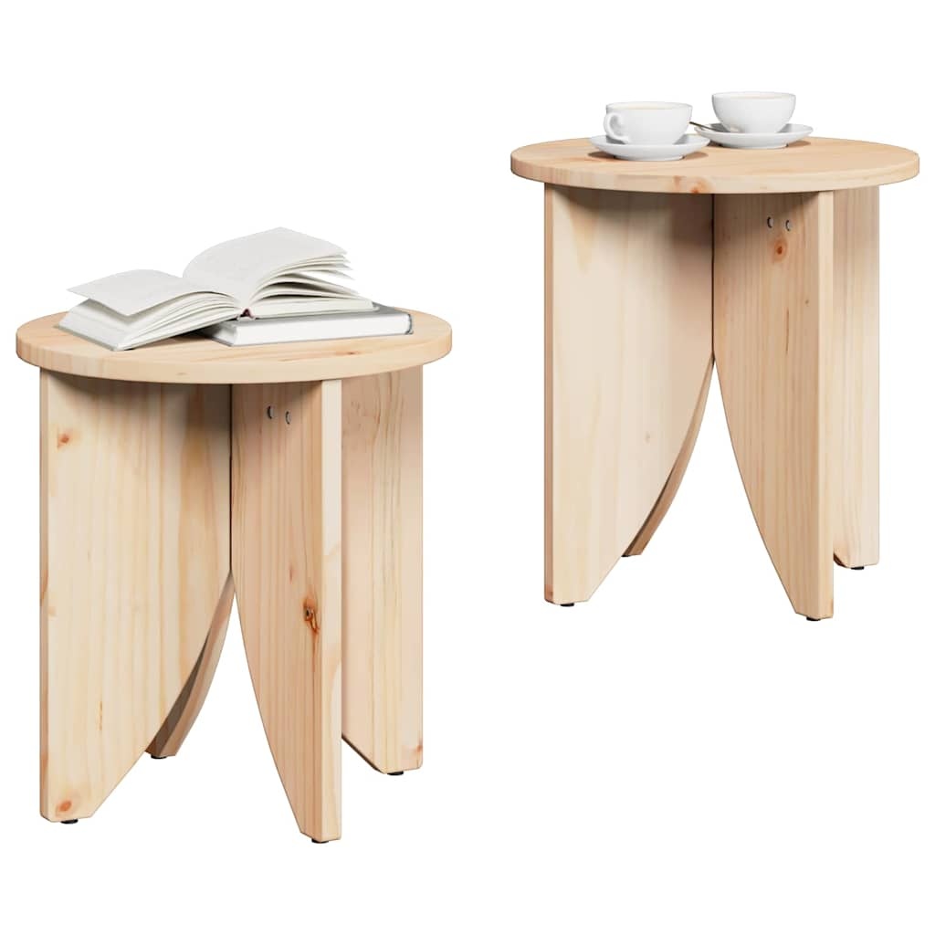 VidaXL Salontafel 2 pcs Naturel
