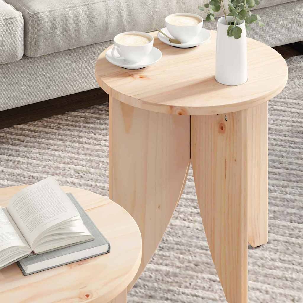 VidaXL Salontafel 2 pcs Naturel