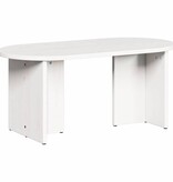 VidaXL Salontafel Wit 80 x 39,5 x 35 cm Massief grenenhout